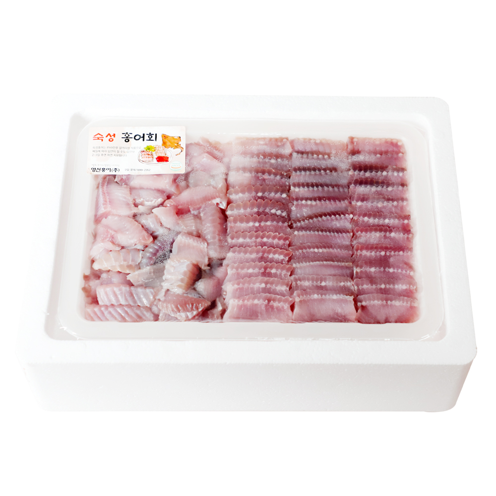 [영산홍어]칠레산 숙성홍어회 모둠 1kg : 영산홍어 홍선가 공식몰