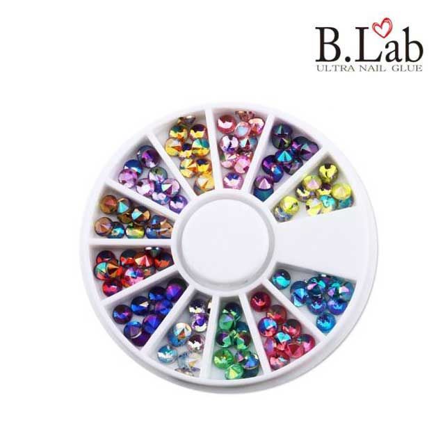 뷰랩 크리스탈 반구 D20 네일 파츠 재료 스톤 아트 원반세트 : Beulab