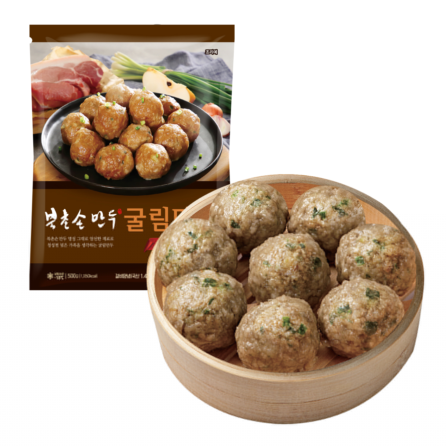 [북촌손만두] 굴림만두 갈비 500g : 북촌손만두