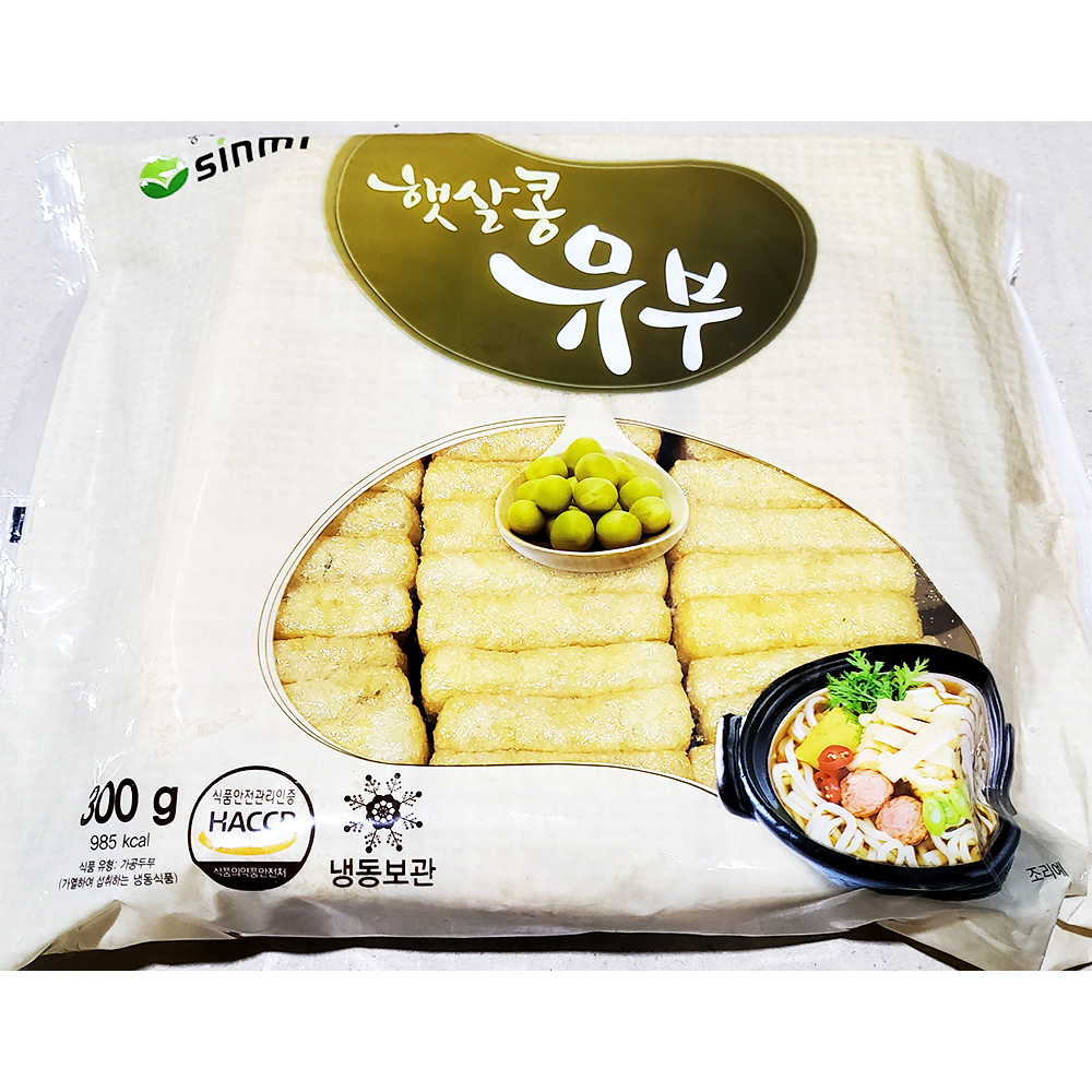 냉동유부 고명용 유부 우동 고명 토핑 300g 잔치국수 : 신길컴퍼니