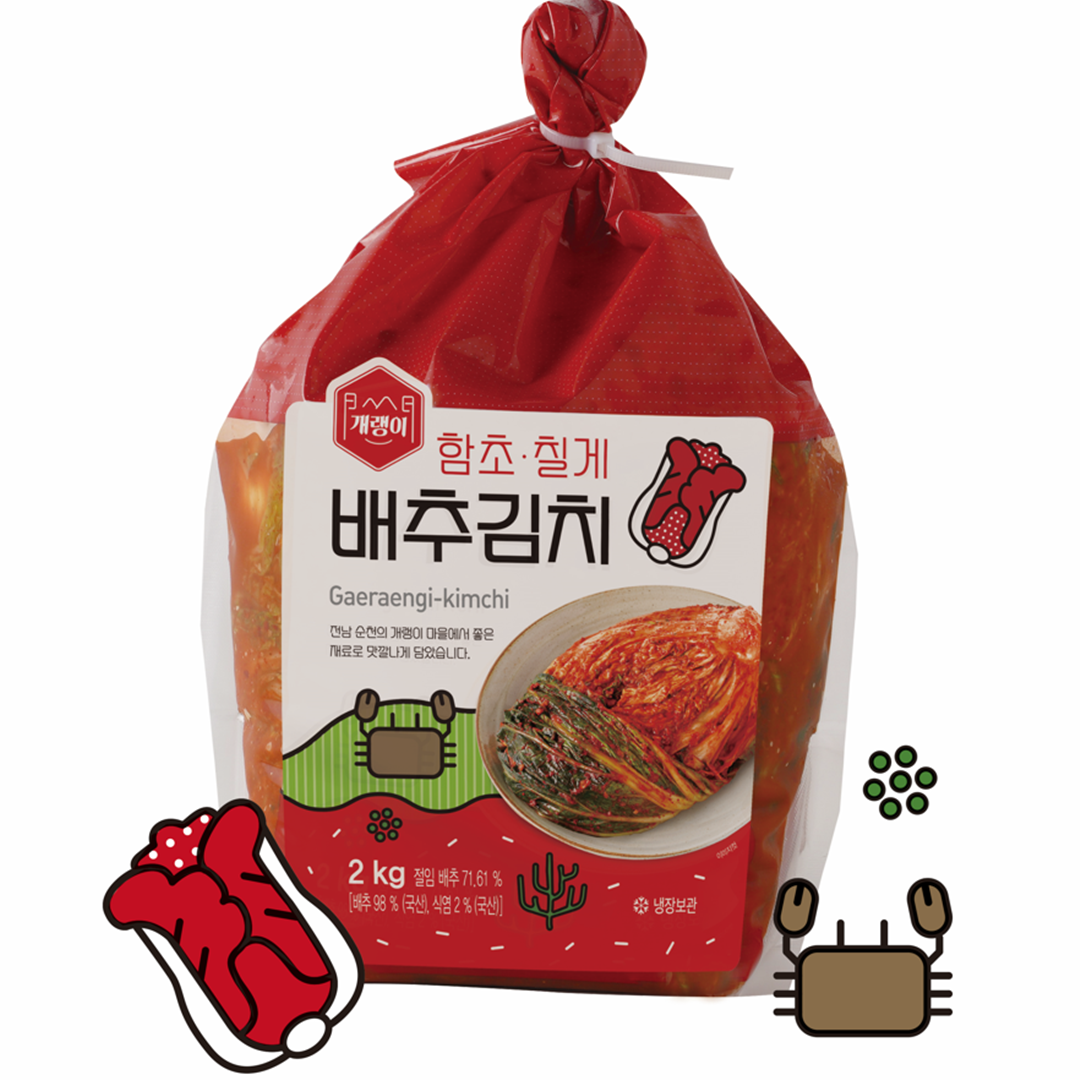 [순천고들빼기영농조합법인] 개랭이 배추김치 2kg : NH 장볼타임