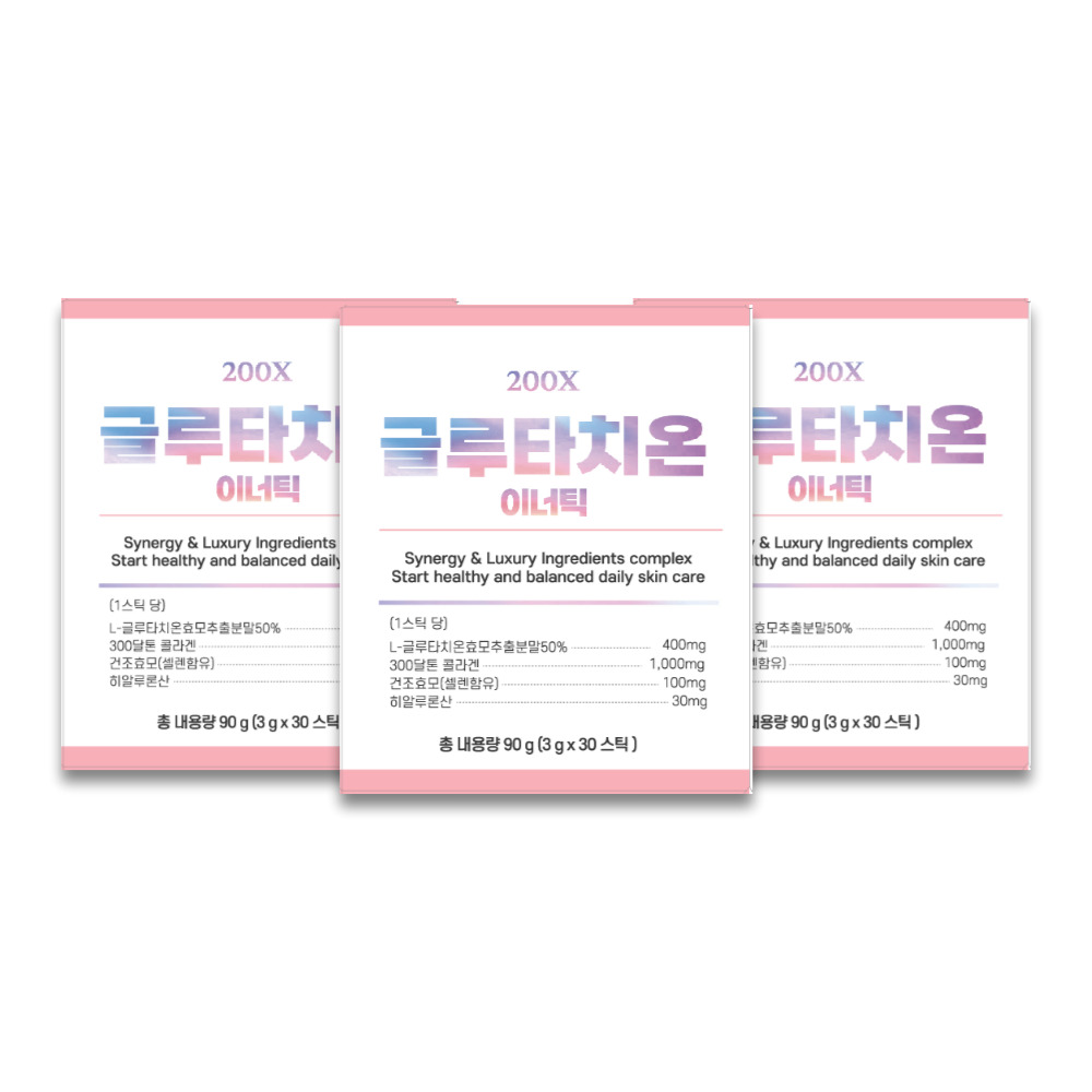[3박스]플랜브이 200X글루타치온이너틱 30포 : 플랜V