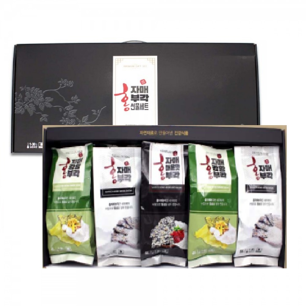 홍자매 부각 김부각 정통 매운맛 강황 혼합 55g 10봉 : 제이엘글로벌마켓