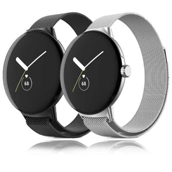 밀라노 구글 픽셀 시계 호환용 밴드 스테인레스 스틸 금속 Correa Smartwatch : local92