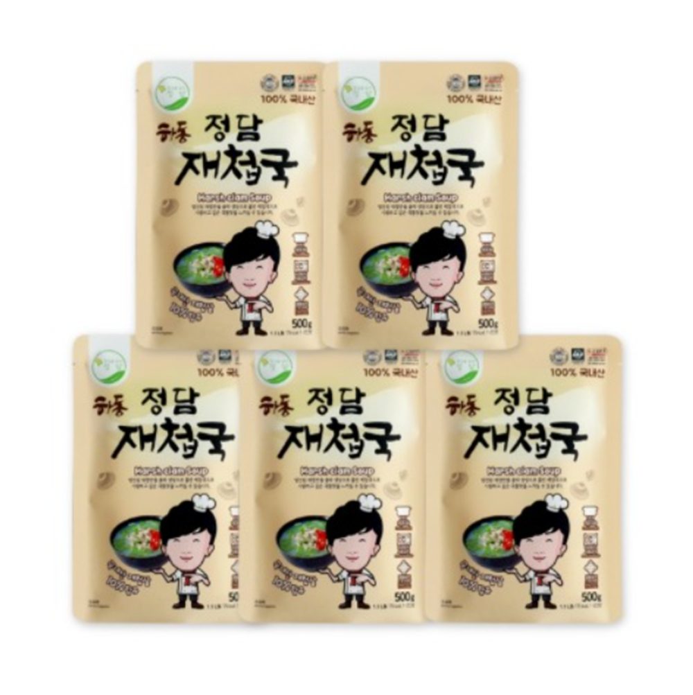 하동 섬진강재첩국 깊고 시원한 국물맛 500gx5 : 달려라 곰대표