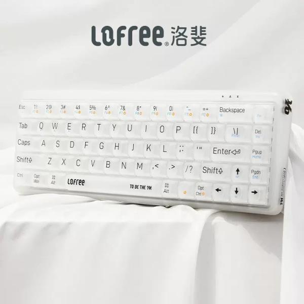 키보드 아크릴 투명 게임 조명 얼음 Lofree-1% 매트 투명 무선 블루투스 Hotswap 기계식 키보드 데스크탑 68 키 백라이트 Pc 게이머... 