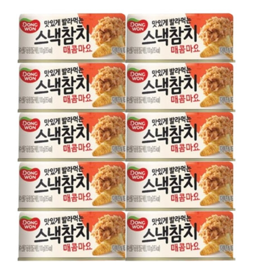 동원 스낵참치 매콤마요 100g x20캔 : KiWi Dream키위드림