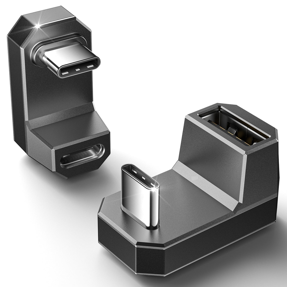 C to C 타입 USB 젠더 180도 ㄷ자 세트 JSAUX : 업마켓