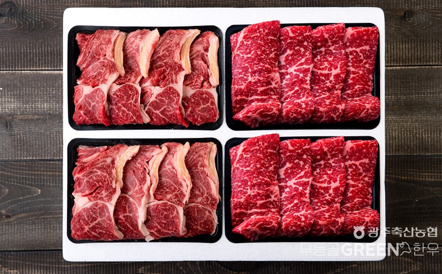 [광주축협]농협안심한우 선물세트  _ 2.0kg 1등급 (등심+등심+채끝+안심 각500g) : 광주축산농협 대단한우