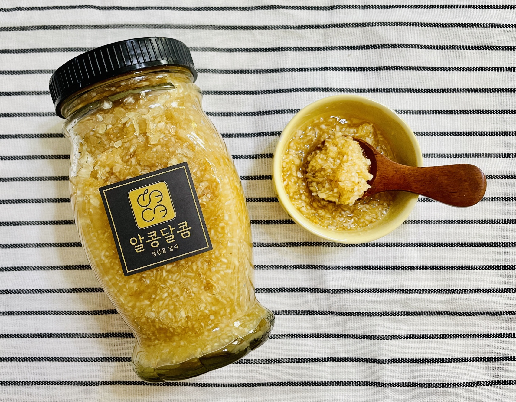 인삼꿀절임 자연산아카시아꿀 인삼청1100g : 알콩달콤