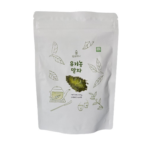 쉼표하나 유기농 말차 가루 파우더 녹차 분말 100g : 쉼표하나 밀크티