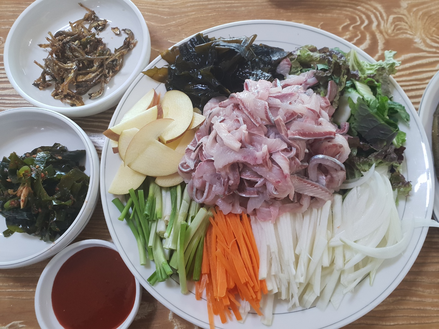 포항 회 모듬회 막회 숙성 필렛 물자가미 청어 참가자미 성대 : 늘보어부