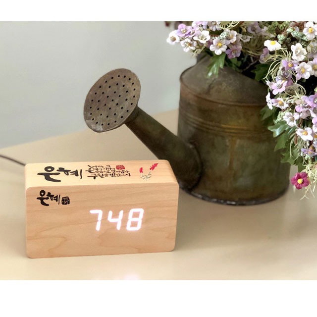 플라워 말씀 LED 시계 - 은혜 말씀시계 심방선물 : 바이블집
