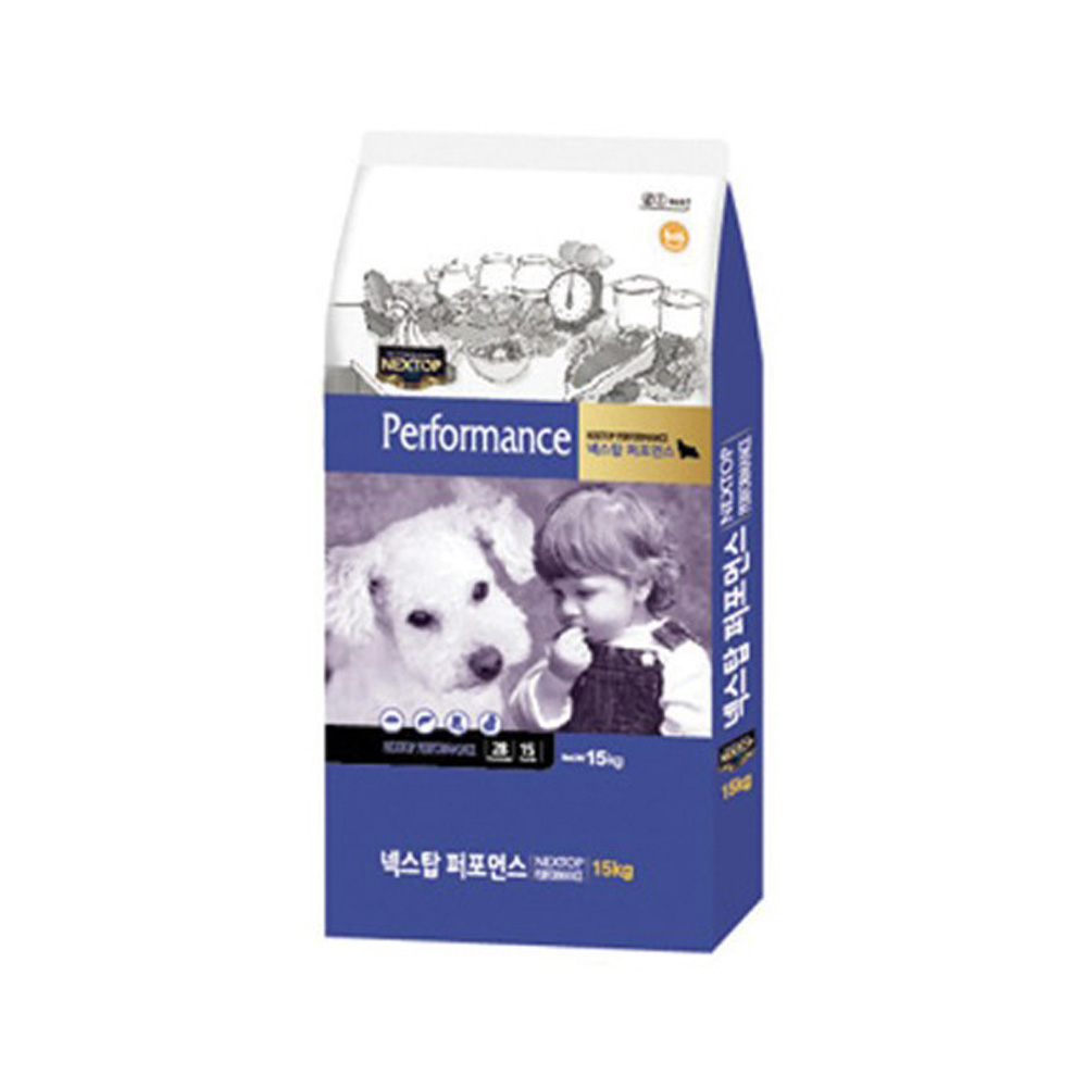 우성사료 넥스탑 퍼포먼스15kg+대용량간식300g : 큐레이마트