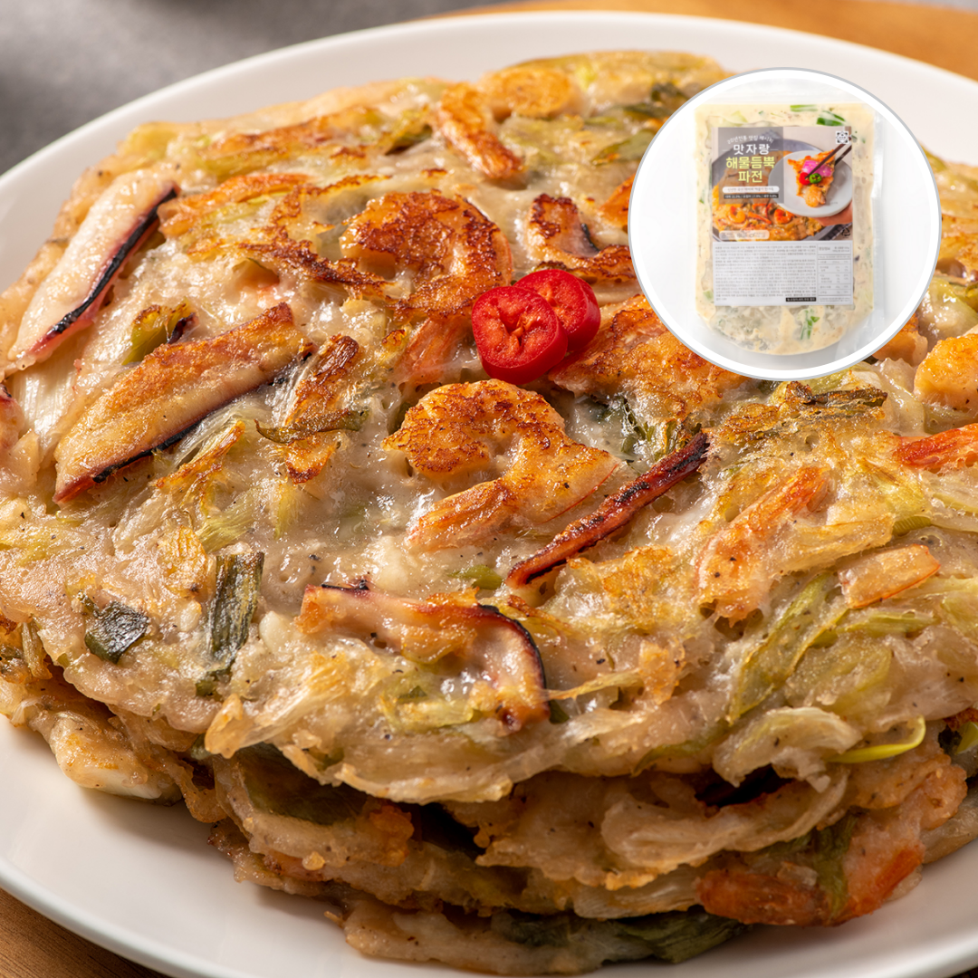 해물파전 반죽 500g 파전밀키트 캠핑요리 : 맛자랑 푸드