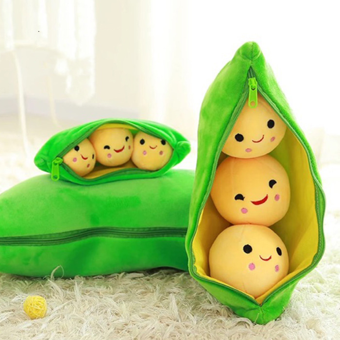 행복한 스마일 완두콩 가방고리 키링 미니 쿠션 2사이즈 [Happy Smile Bean Backpack Key Ring 2 Sizes] : 리틀코숑