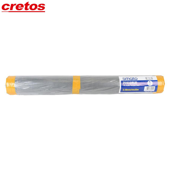 CRETOS 크레토스 PVC코팅포 회 200도 0.18mm 0.32mm 천막 지붕 복사열 차단용 적재물 덮개용 : 금광전업사