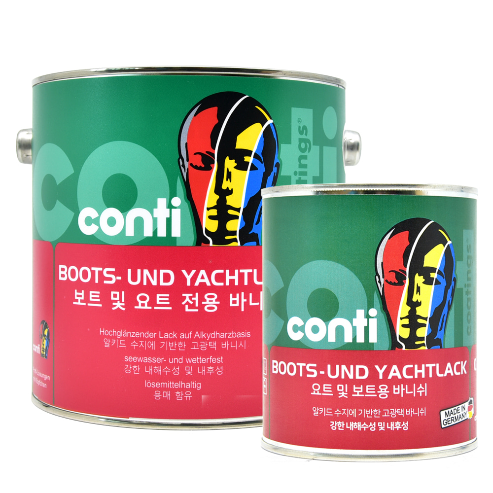 콘티 요트 바니쉬 (750ml) 유성, 선박 내외부 수영장 목재 우드 방수 코팅 유광 : 우디와이