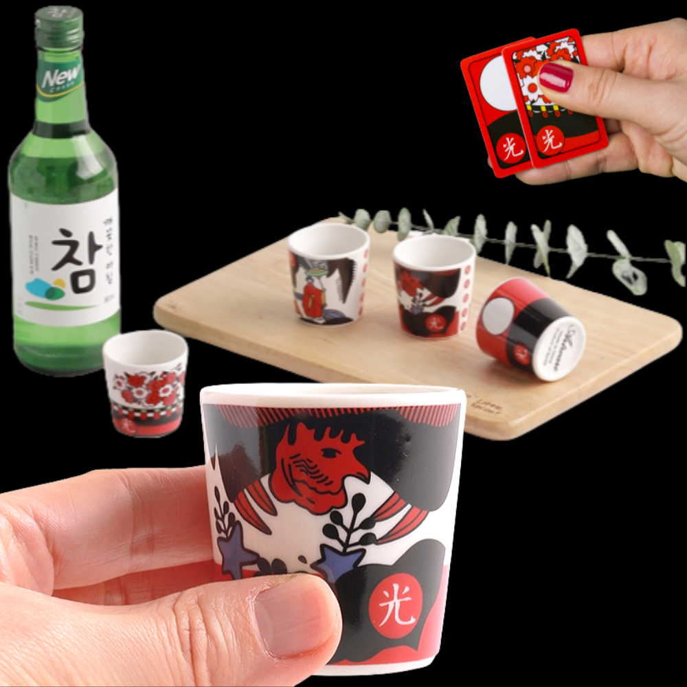 오광소주잔 술자리인싸템 원소주 연태주 고량주 화요 인생술잔 : 핑크 공장
