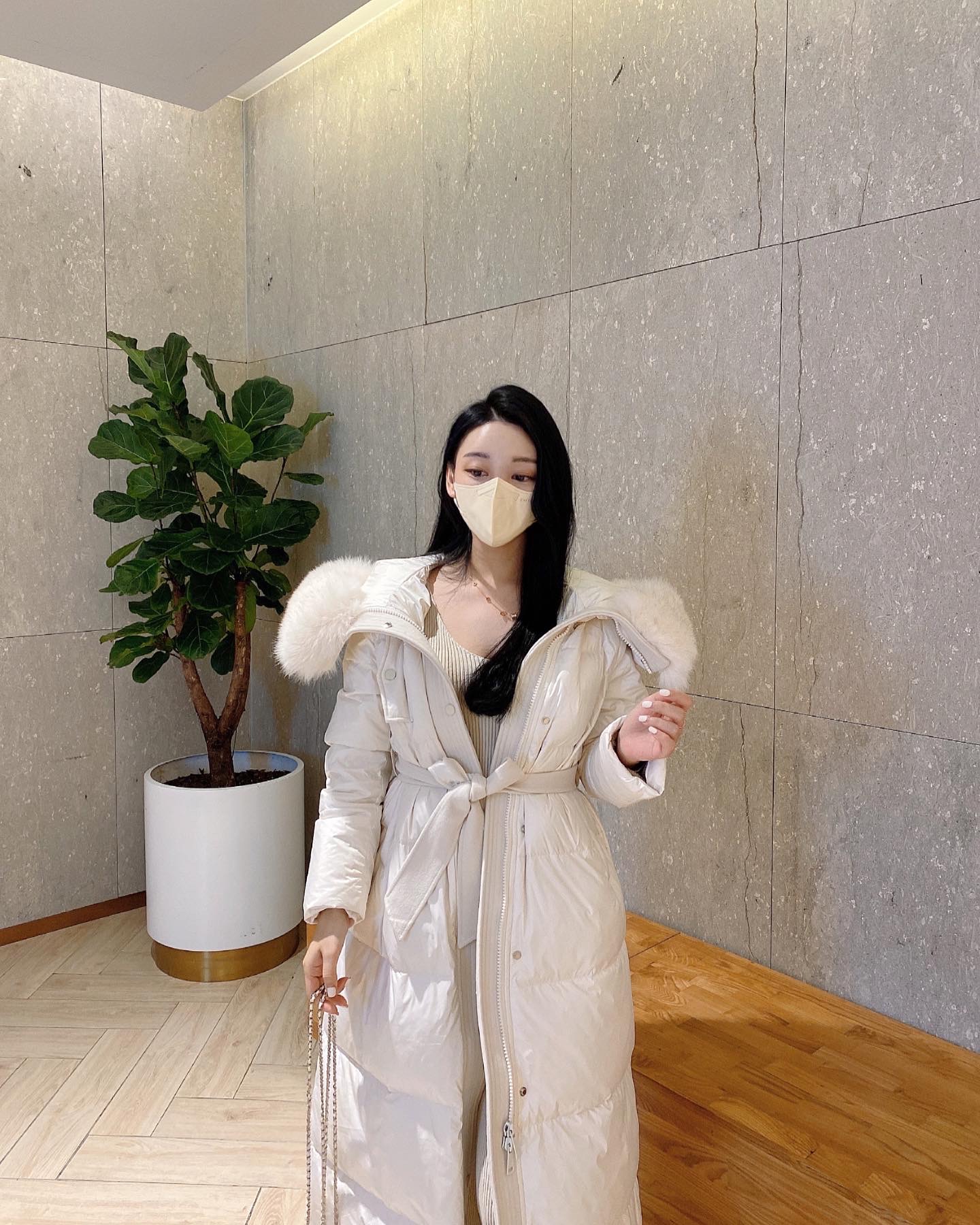 [제인비] 수입 카라 리얼 폭스 구스100 롱 패딩 1color / 강추!!! : J.inb 제인비