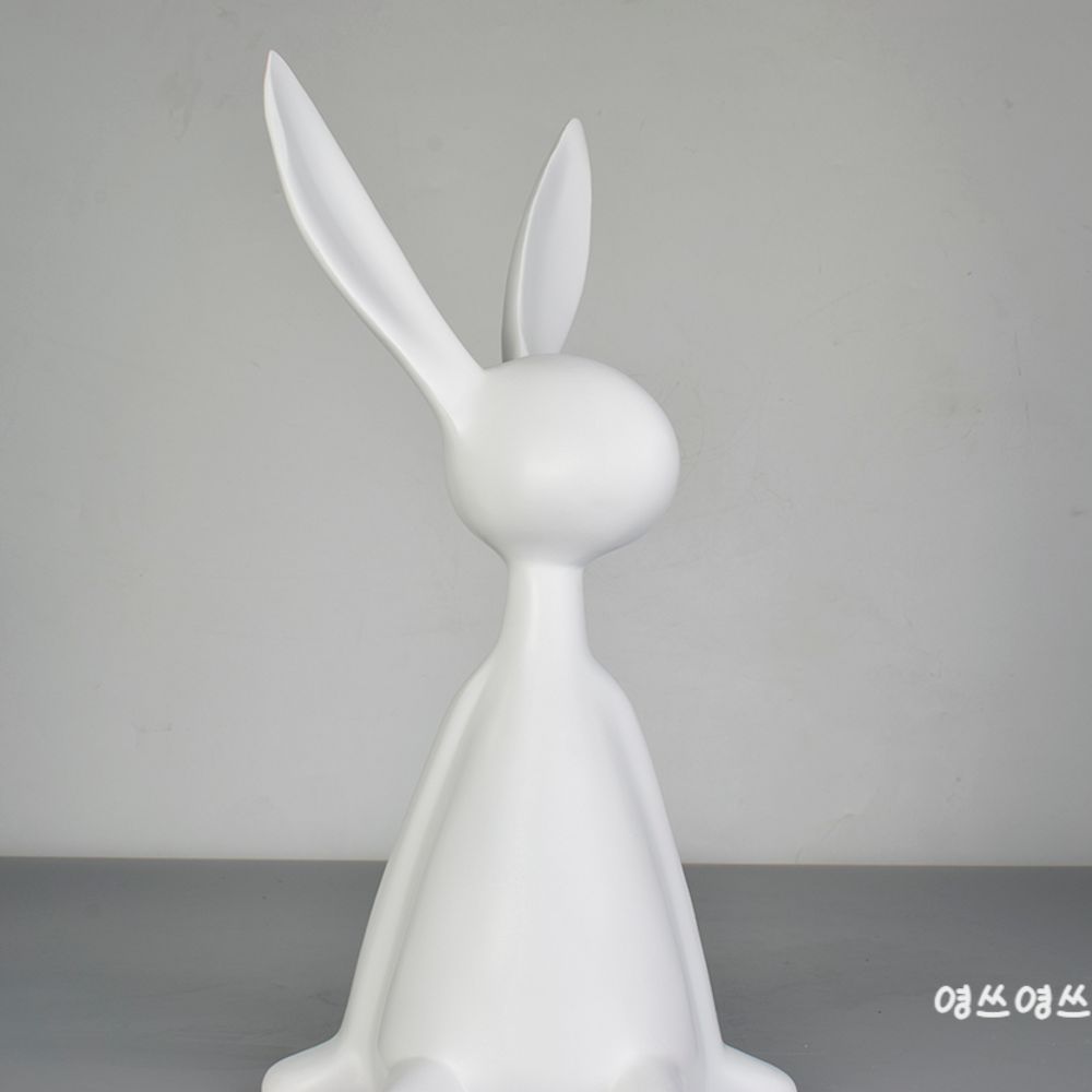 토끼 장식품 오브제 인테리어 장식 래빗 투명 미니어쳐 계묘년선물 데코 : 영쓰영쓰
