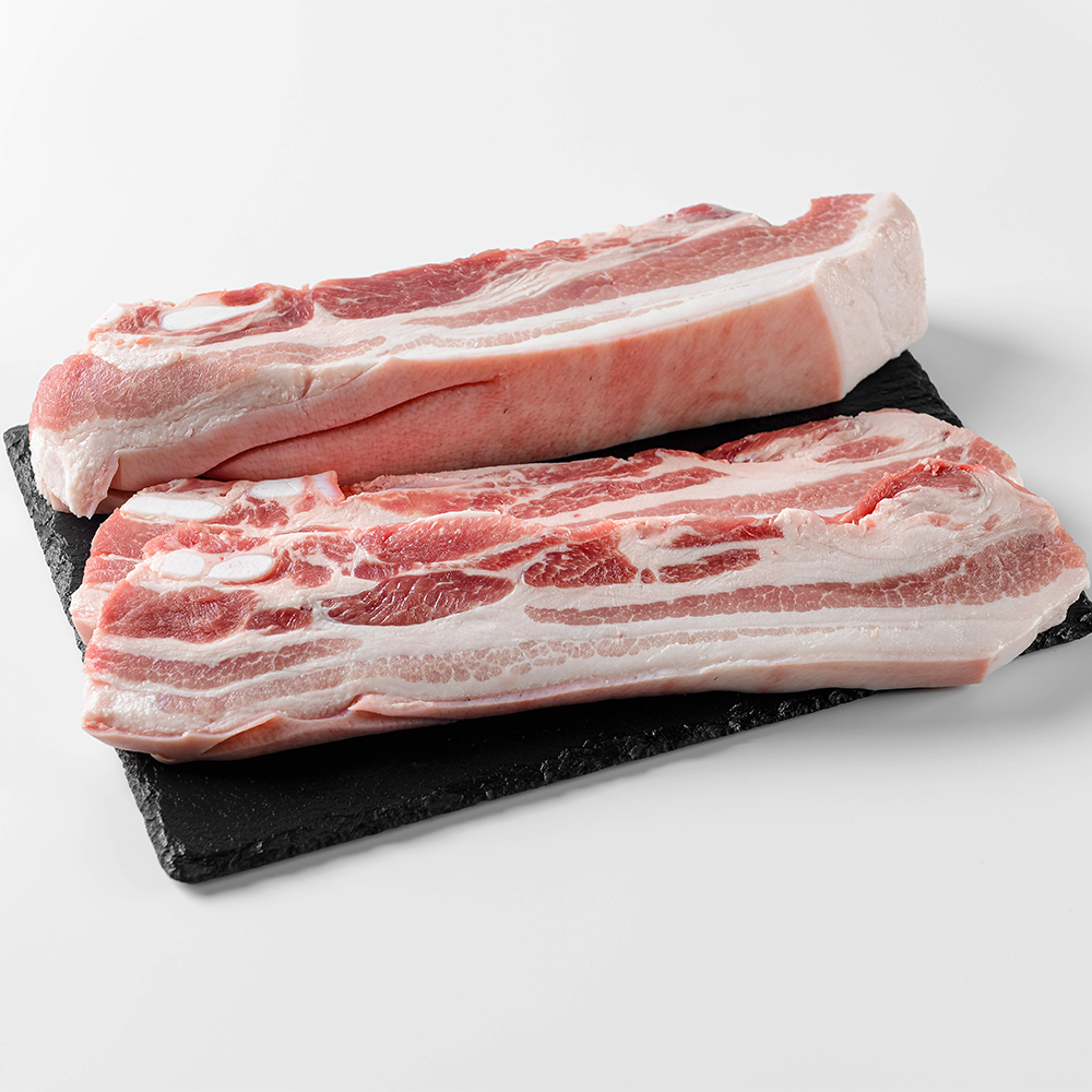 지리산 흑돼지 잡내없는 삼겹살 1kg 오겹살 1kg : 흑돈지기