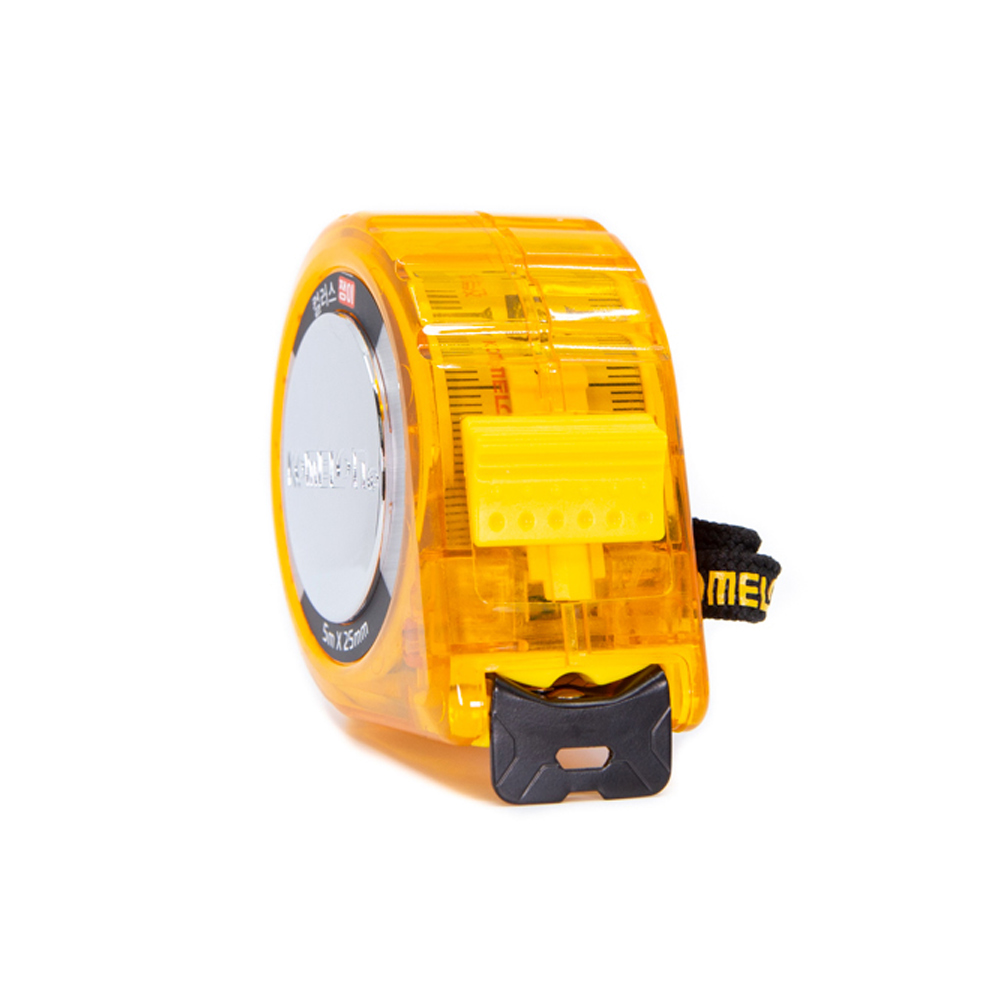 코메론 컬러스쟁이 줄자 KMC-25CVT 5m x 25mm 직립도 투명줄자 : 공구왕몽키