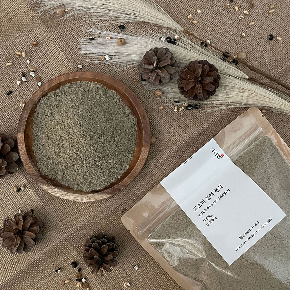 고소미 블랙 탈모 선식 미숫가루 500g 1kg : 고소미 선식
