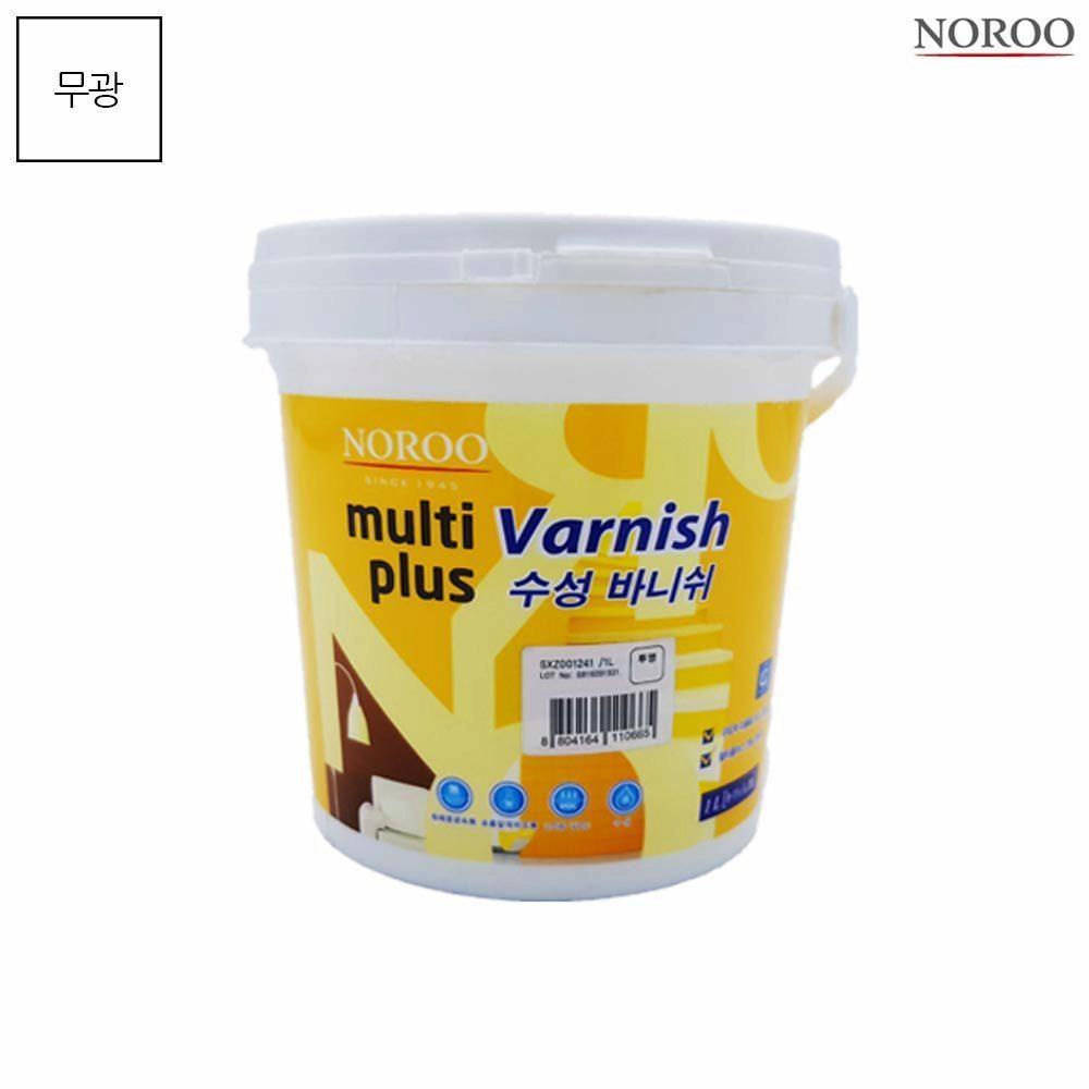 노루표페인트 수성바니쉬 나무코팅 목재페인트 투명 무광 1L : 콜드바틀