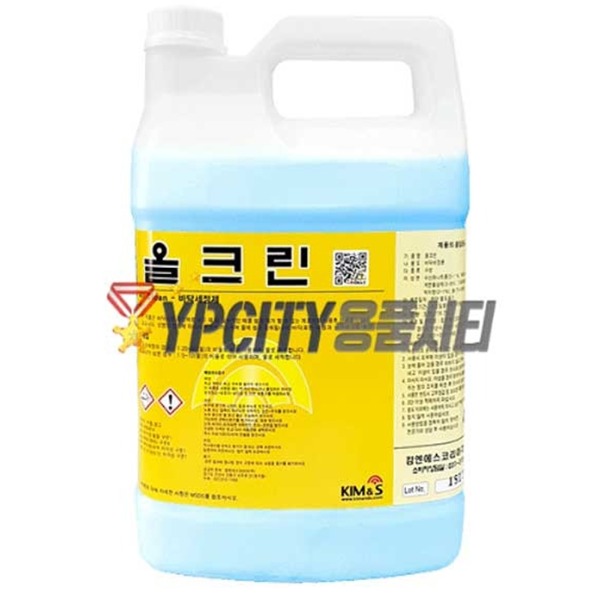 올크린 3.75L 바닥 다목적 세정제 일상 바닥 표면 오염 찌든때 제거 다용도 청소 세제 : 용품시티 청소용품도매전문몰