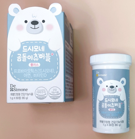 드시모네 곰돌이 츄어블 1g x 60정 6개 : 다빈테크