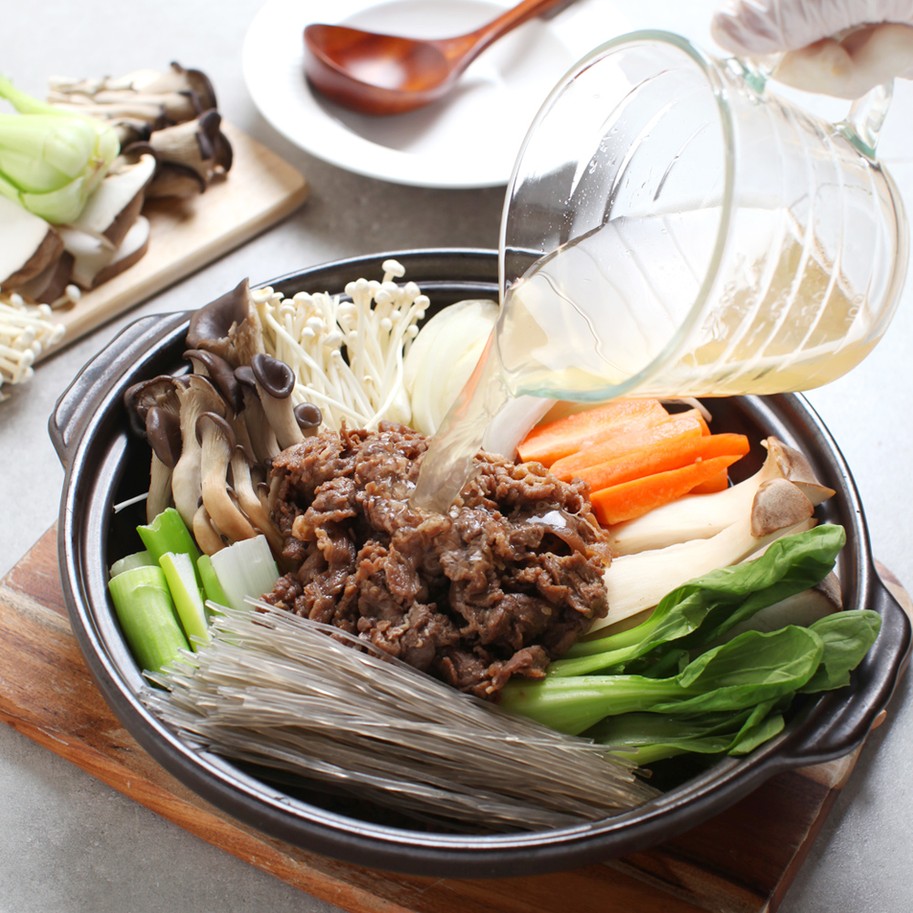 설날 명절음식 양념 소불고기 버섯전골 밀키트 냉동 : 요리어때정스게장