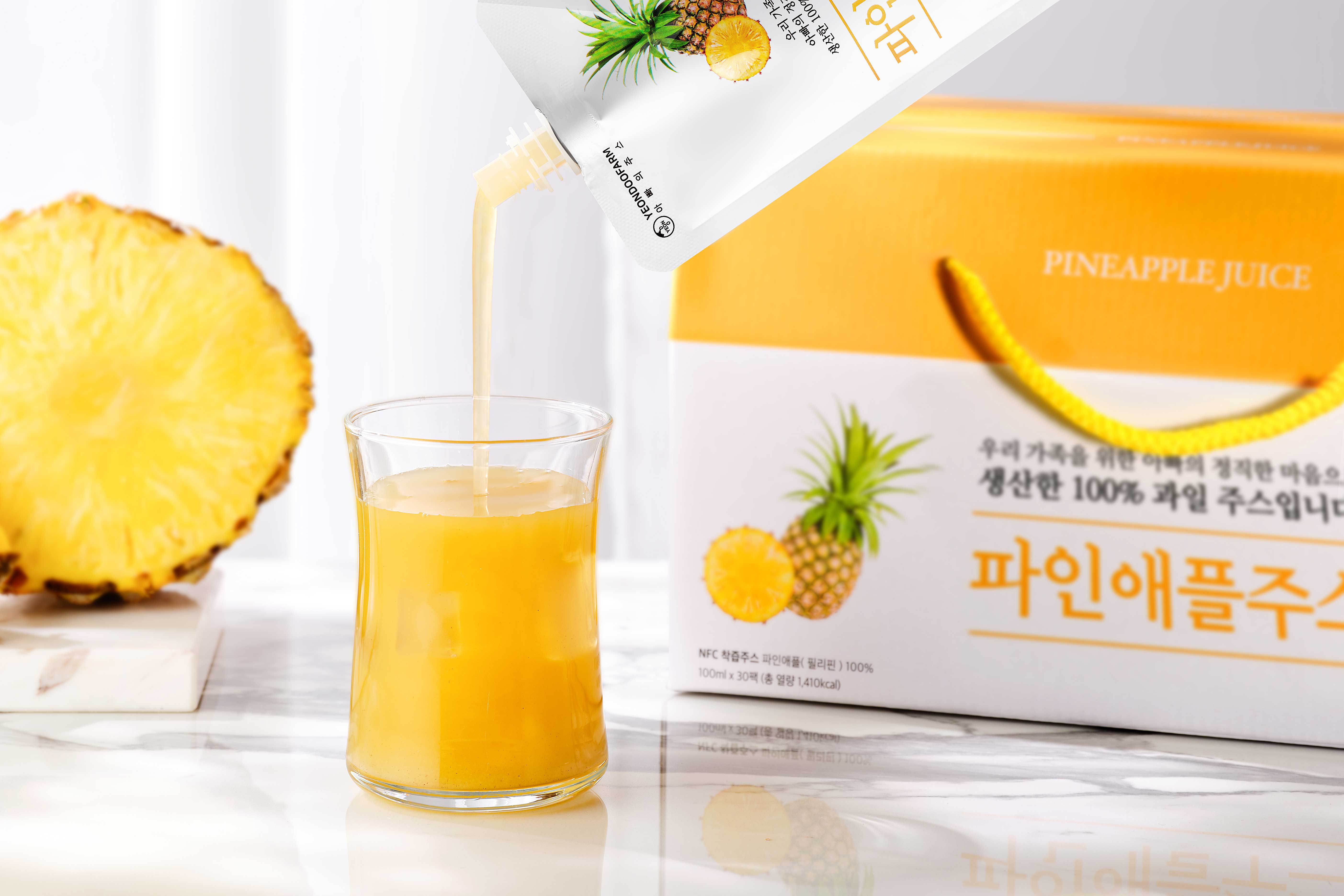 돌려따는) 파인애플 주스 100ml 30개입 1박스 : 연두영농조합법인