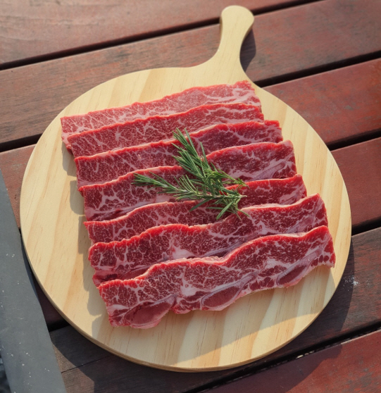 미국산 꽃갈비 선물세트 LA 생 한입 갈비 수입 통 왕 황제 소갈빗살 원육 전문점 1kg : 태극이네마켓