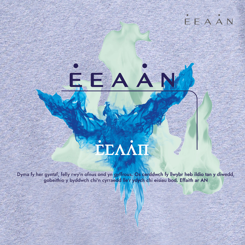 EEAAN(이안), 로고 그래픽 맨투맨 스웨트셔츠 [멜란지그레이] : EEAAN 이안