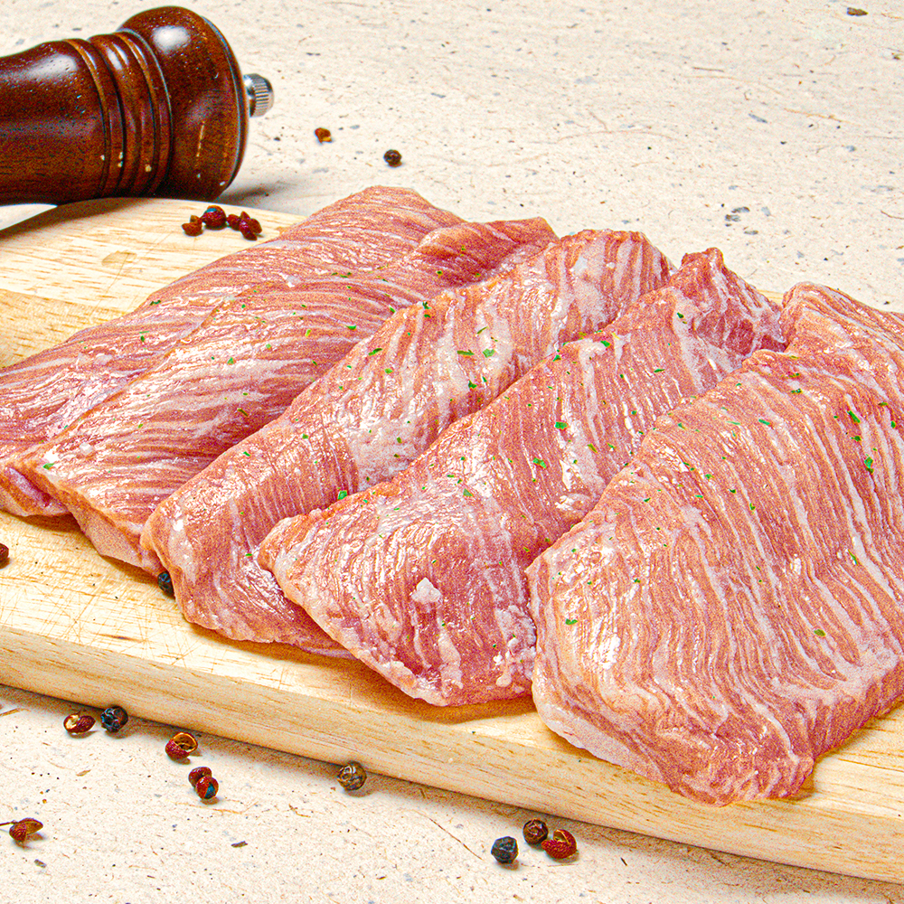 바른도니 돼지 뒷고기 모듬 돼지 부속구이 뽈살 덜미살 항정 차돌돌 500g/1kg : 바른도니뒷고기