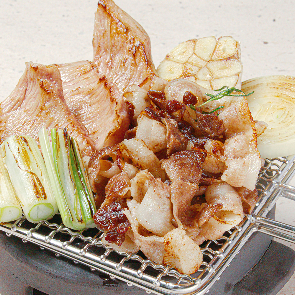 바른도니 돼지 뒷고기 모듬 돼지 부속구이 뽈살 덜미살 항정 차돌돌 500g/1kg : 바른도니뒷고기