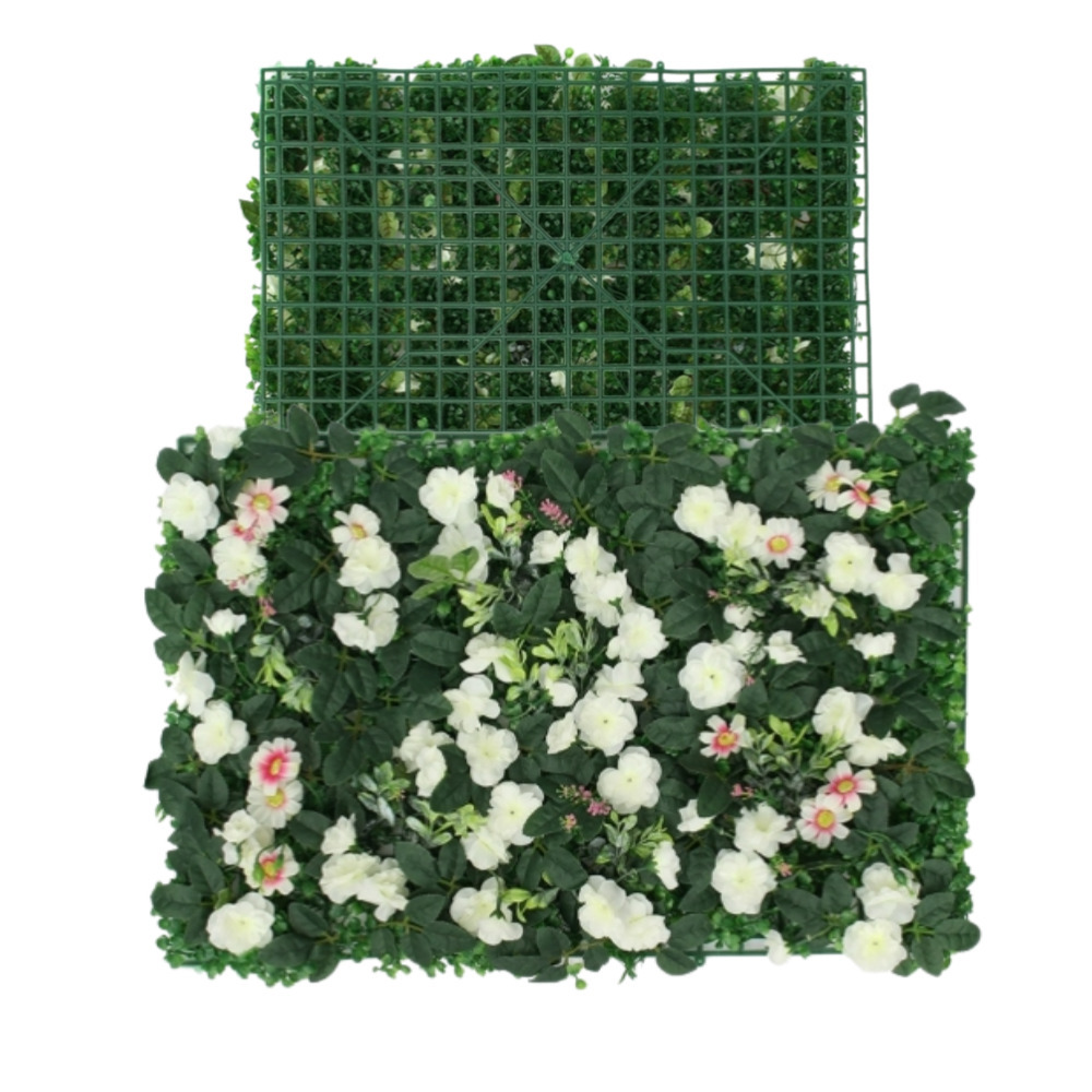 월데코 플라워월 포토존 화이트로즈 조화장식 벽장식 60x40cm : 바른사나이 잡화점