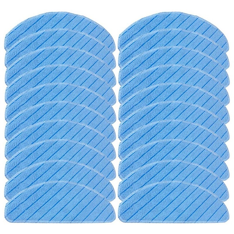 호환 Ecovacs에 대 한 20PCS 빨 래 걸레 천으로 Deebot Ozmo T9 AIVI 프로 최대 전원 진공 청소기 교체 : 미소미구