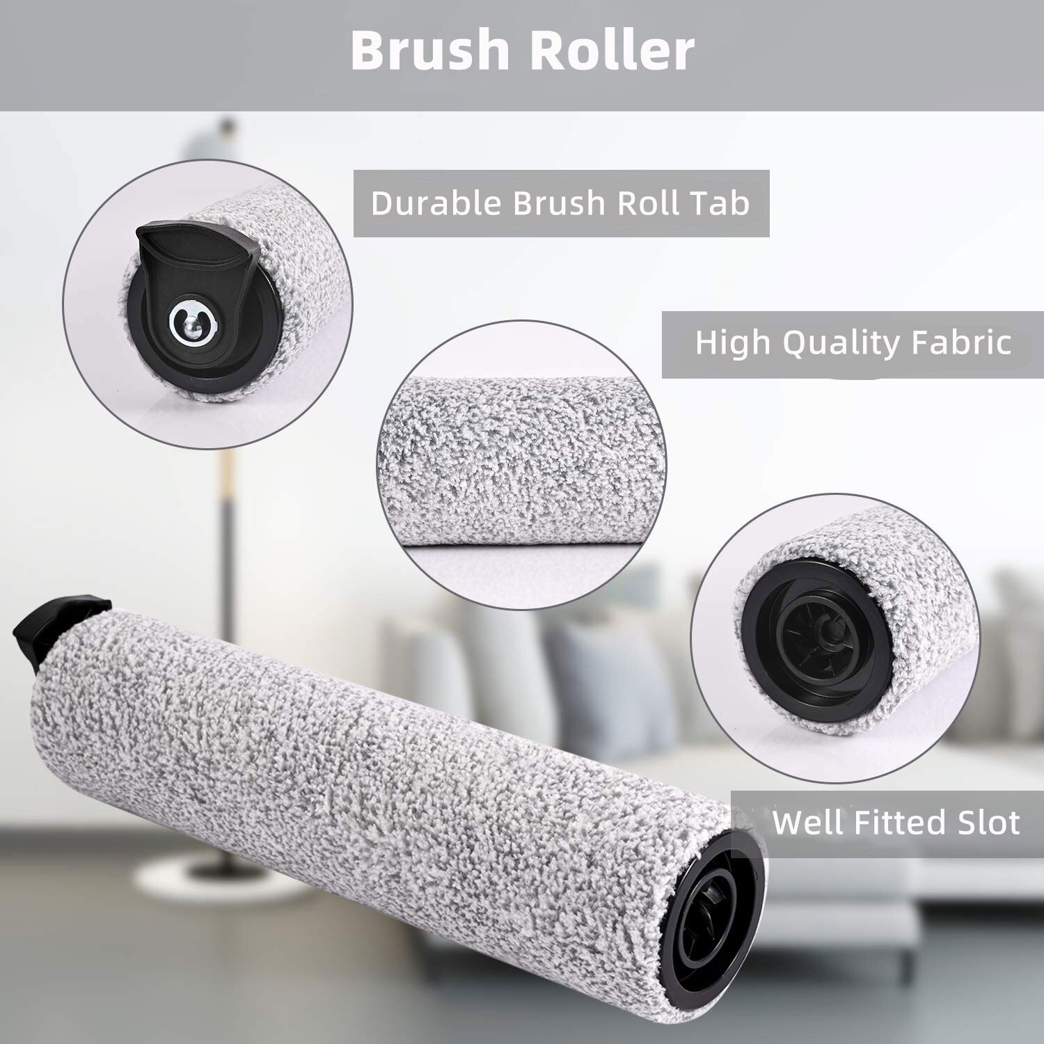 호환 Roller Brush and Hepa Filter Replacement For Tineco Floor One S3 / iFloor 3 Cordless Wet Dry Vac : 미소미구