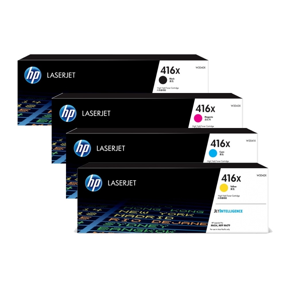 o HP 416A 정품토너 4색세트(W2040A  W2041A  W2042A  W2043A) M454dn M454dw M454nw MFP M479d : 잉크토너몰 덕우