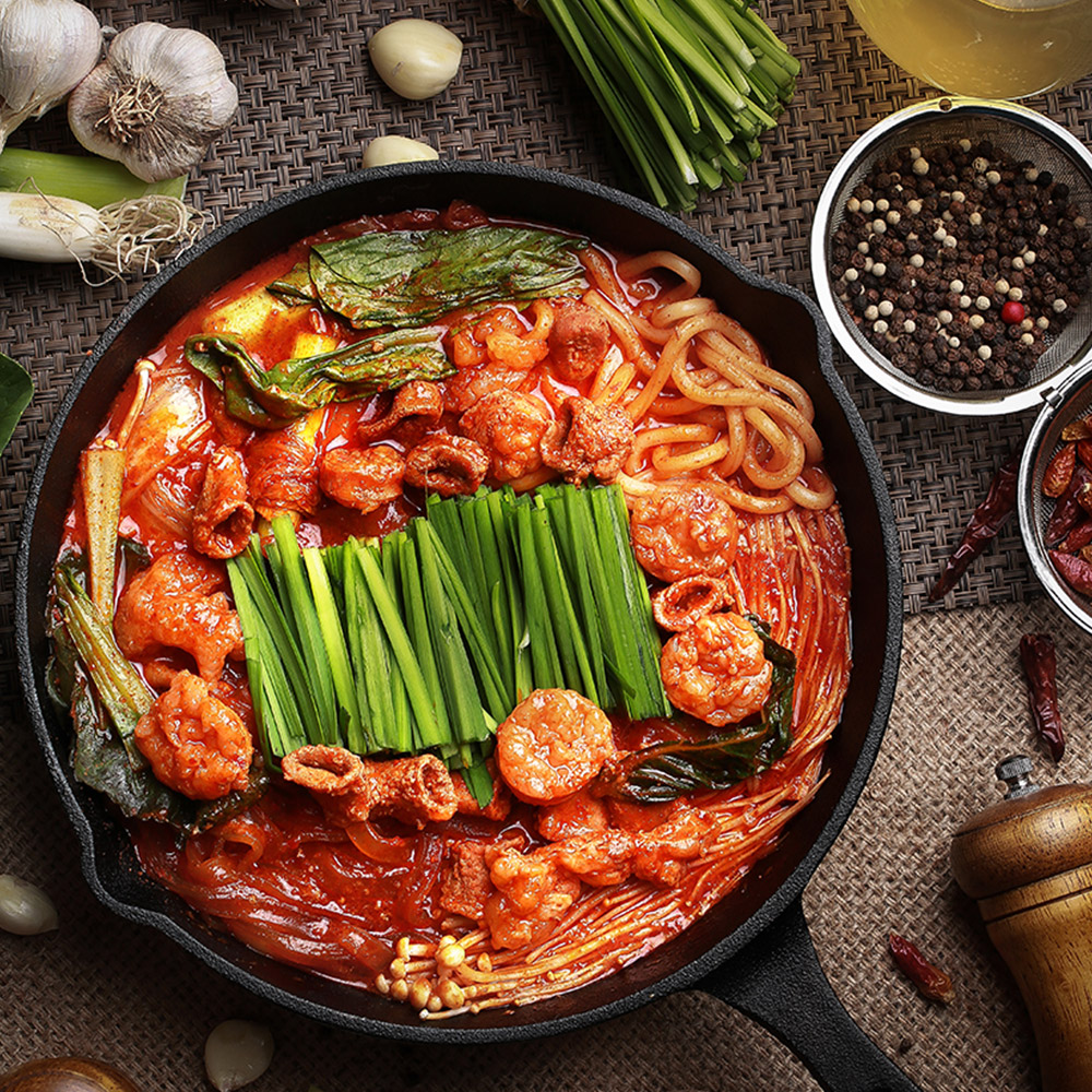 부산 자미곱 한우 곱창+대창 전골 300g 1인분(당일도축 현지 직배송) : 고수의집밥