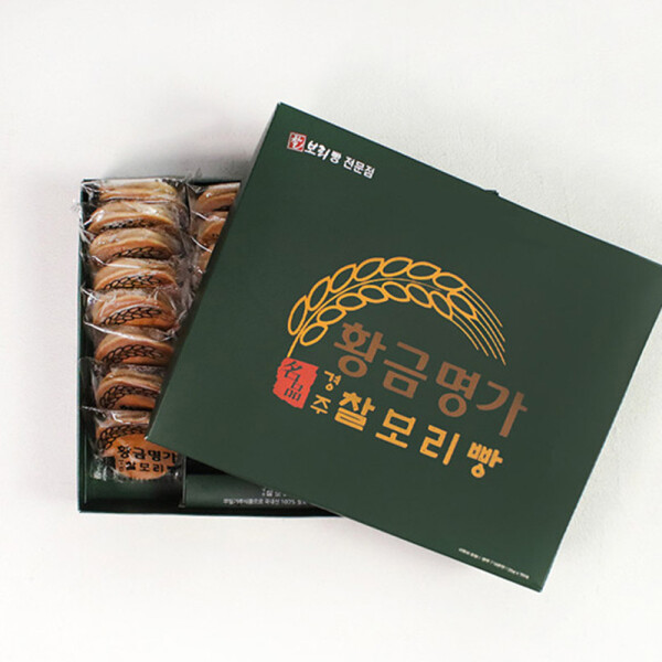 (롯데백화점)(미미의밥상) 경주 명물 황금명가 찰보리빵 30개입 선물세트 (개당 25g) : 천둥마켓H