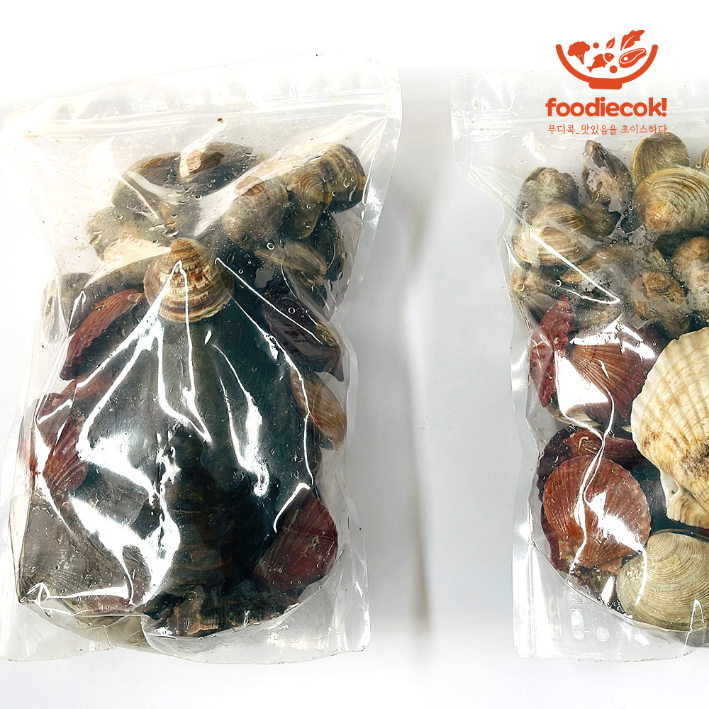 캠핑 조개구이 모듬 세트 2kg 조개찜 조개탕 : 푸디콕