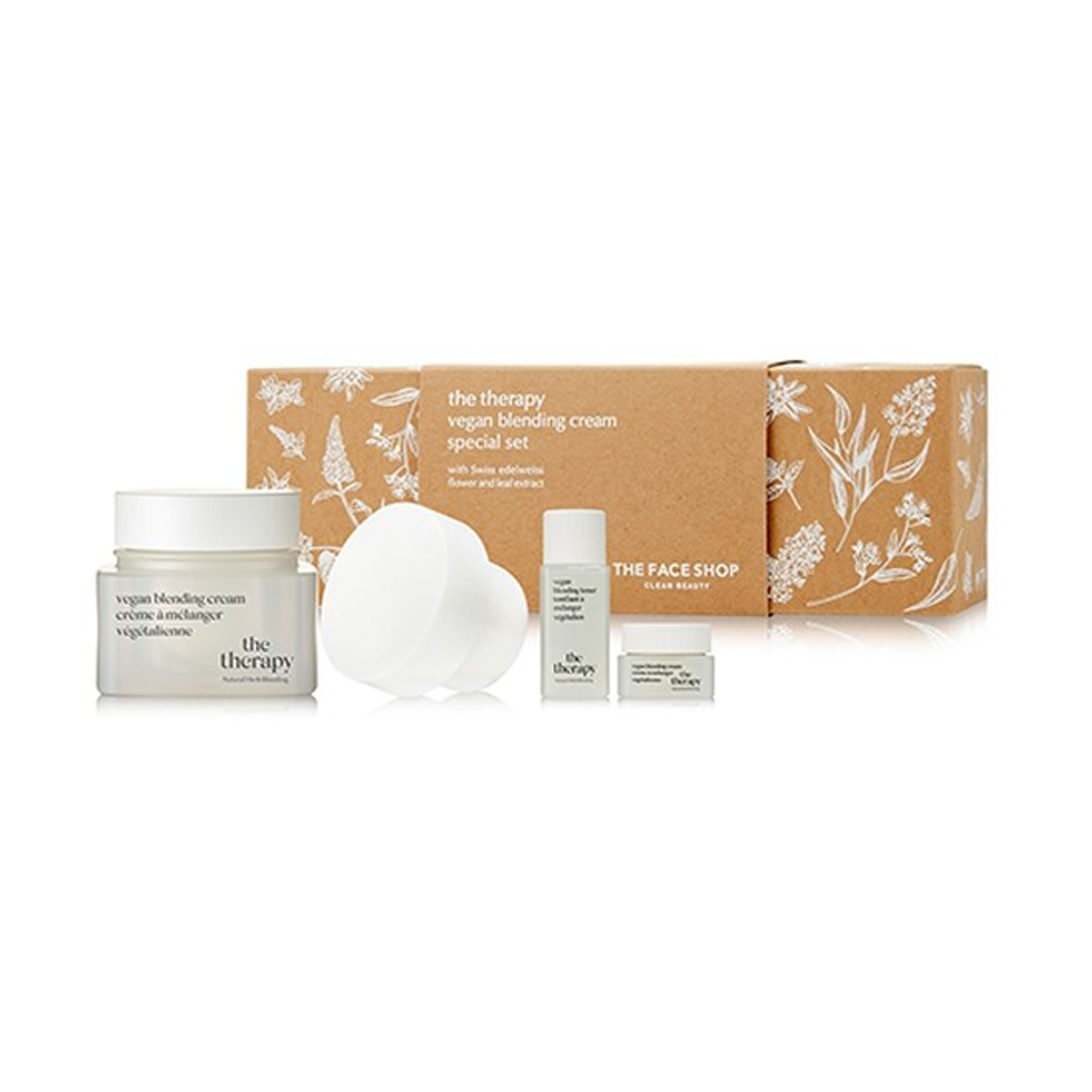 더페이스샵 더테라피 비건 블렌딩 크림 기획세트 60ml+60ml : MDPICK