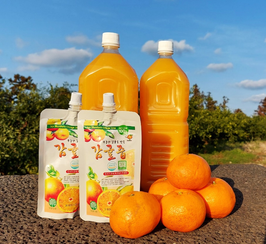 제주 친환경 무농약 감귤즙 감귤주스 100% 착즙 150ml 2000ml 대용량 : 파파제주팜