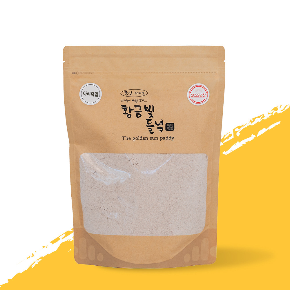 [황금빛들녘] 우리밀 통밀가루 1kg : 무일농산