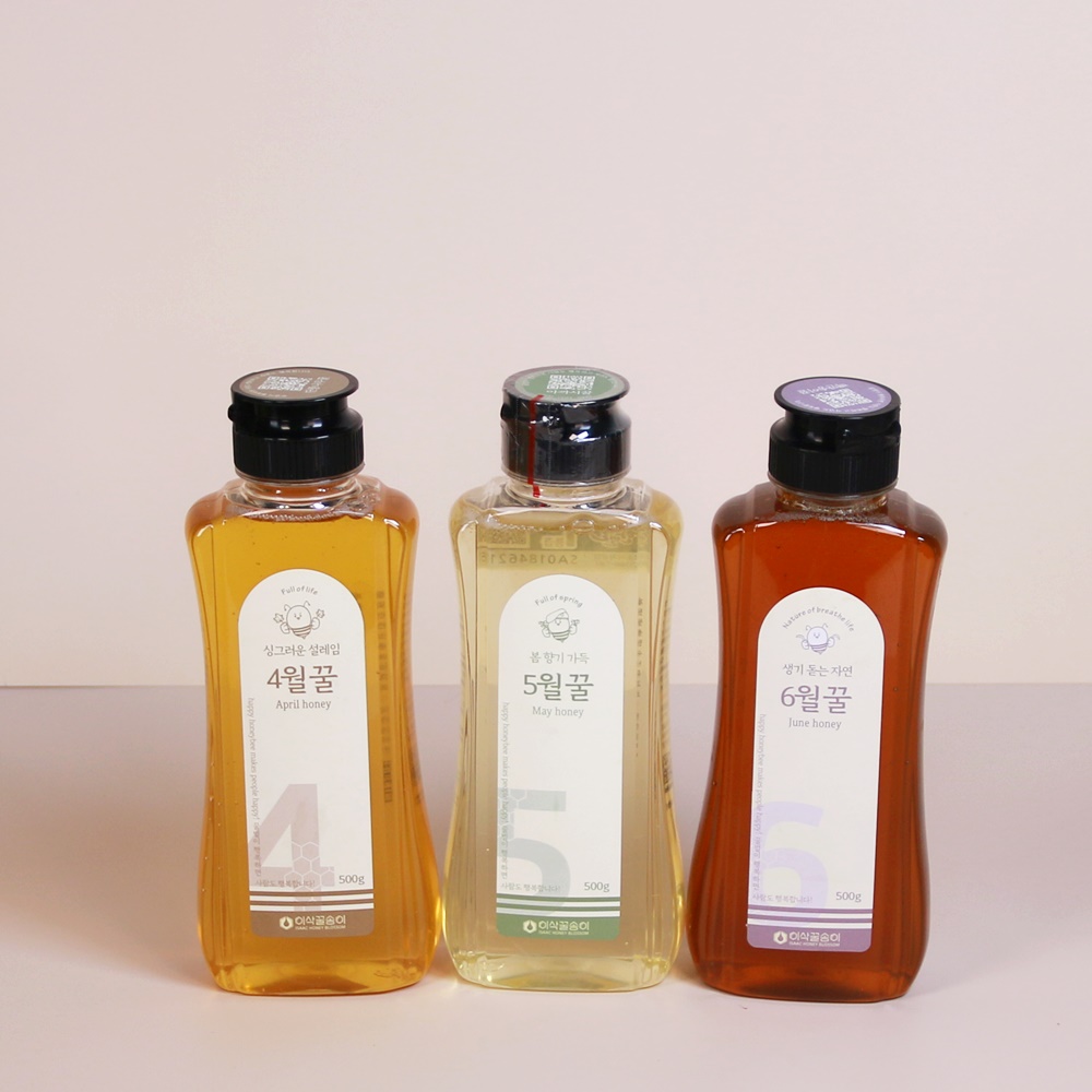 이삭꿀송이 감로꿀 밤꿀 500g 천연벌꿀 : 이삭꿀벌농원