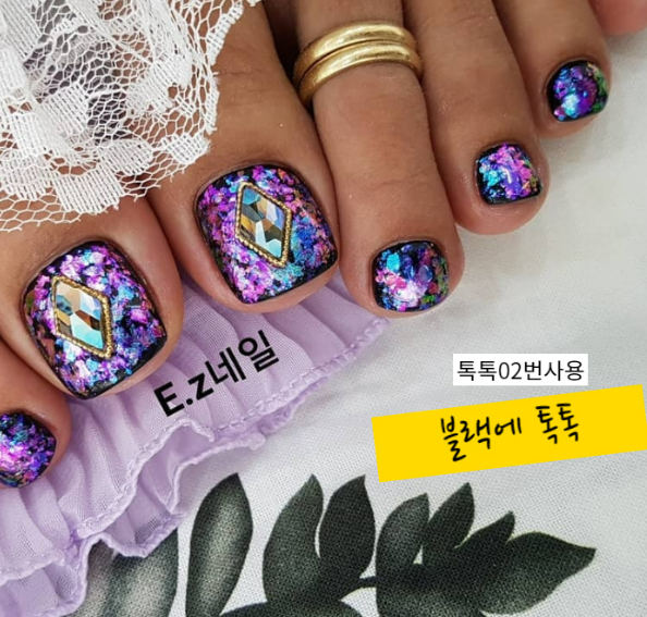 보니비 청순톡톡 네일글리터 플레이크 난사글리터 : 단지네 네일가게