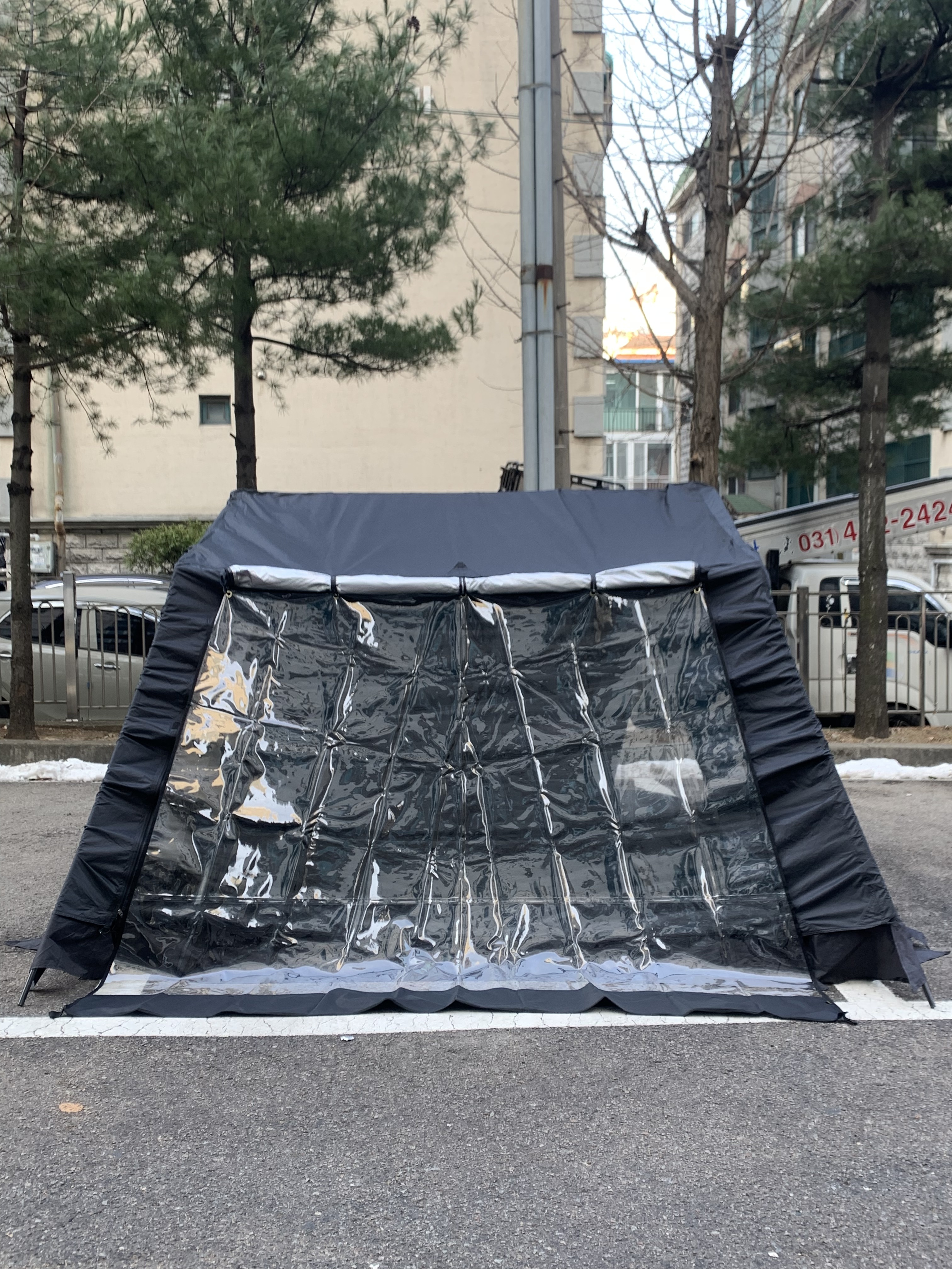 유림텐트 카즈미 오스카 하우스 캐빈 텐트 우레탄창 거치형 : YULIM TENT